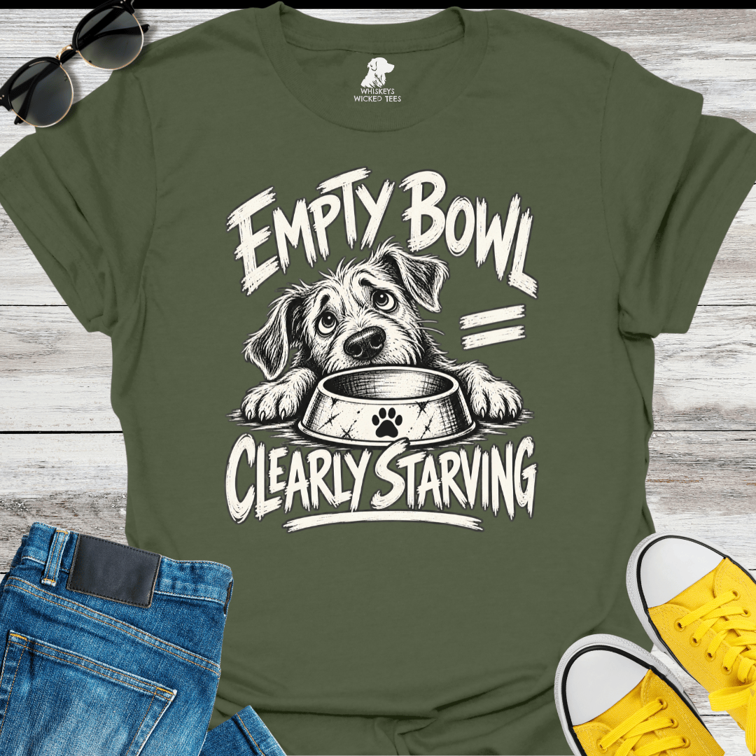 Empty Bowl Clearly Starving  T-shirt