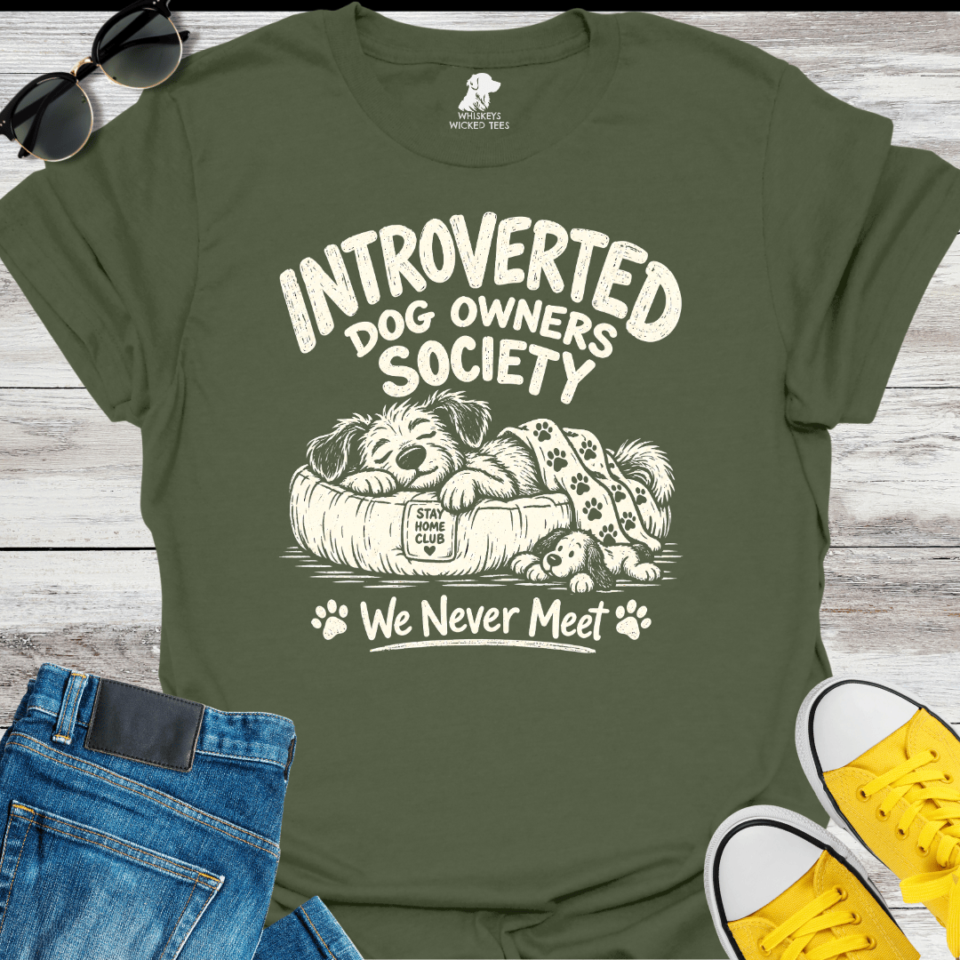 Introverted Dog Owners Society...  T-shirt
