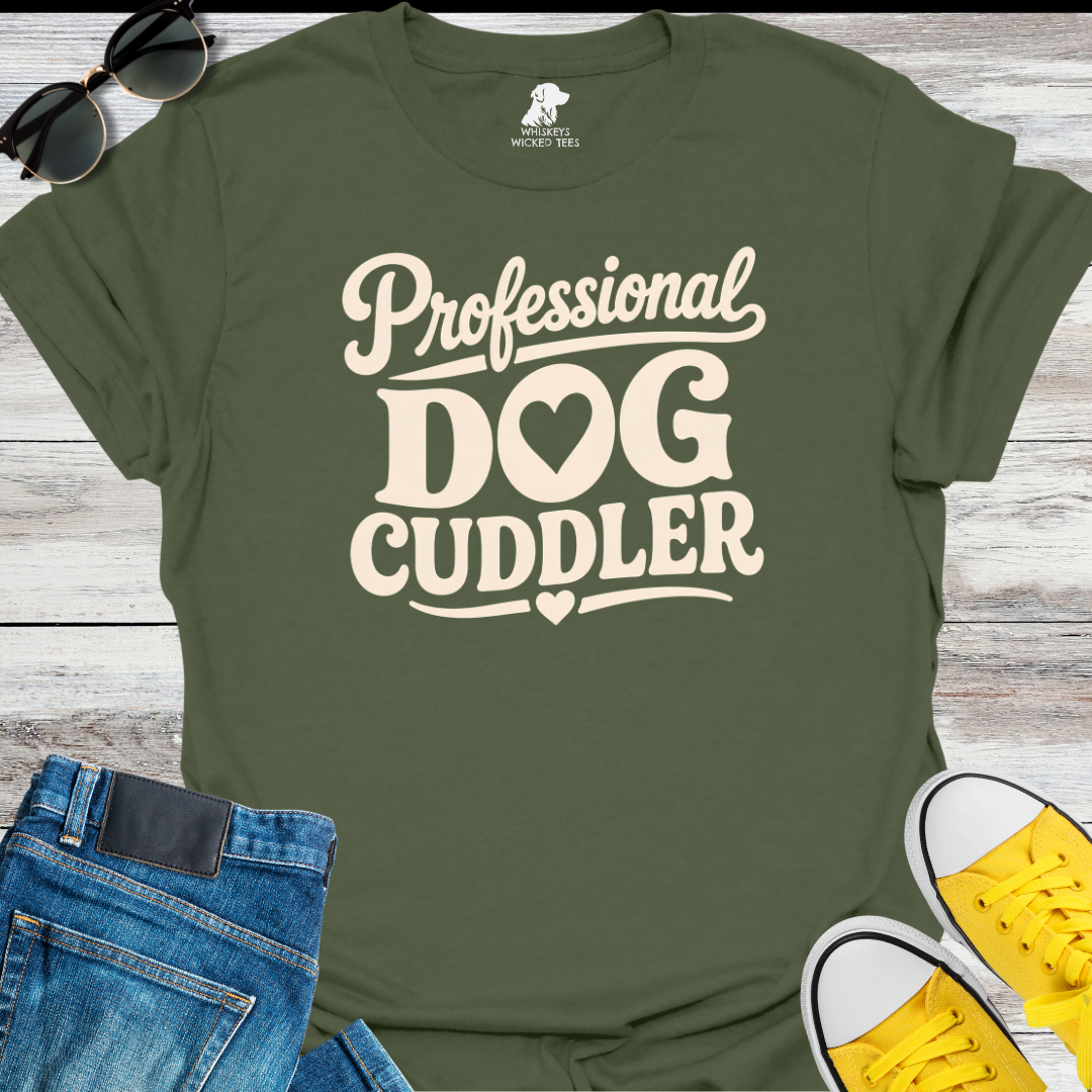 Professional Dog Cuddler  T-shirt