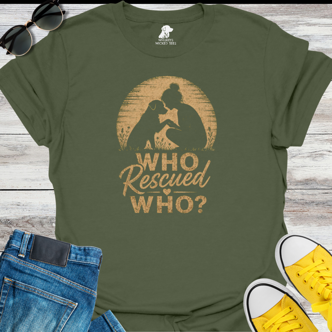 Who Rescued Who -Girl T-shirt