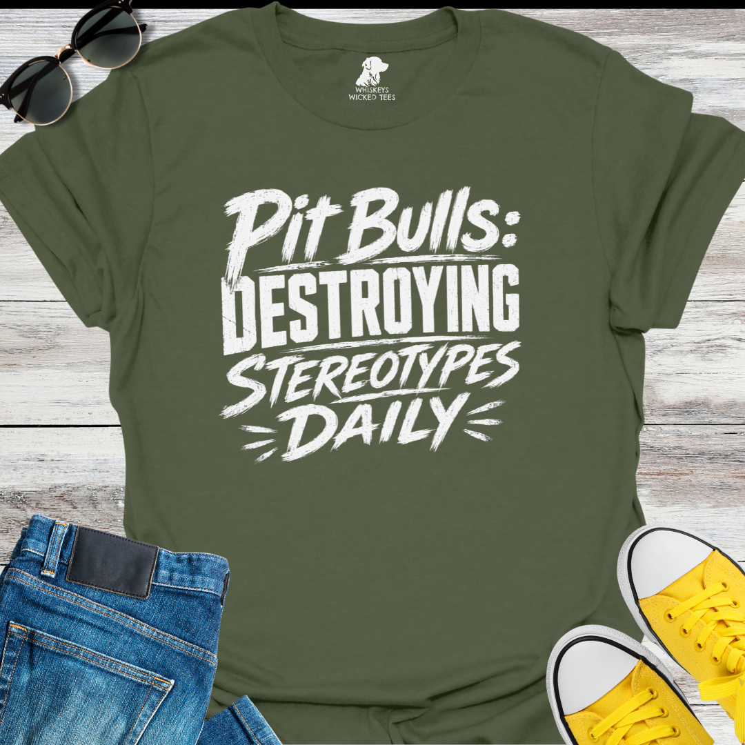 Pit Bulls: Destroying Stereotypes   T-shirt