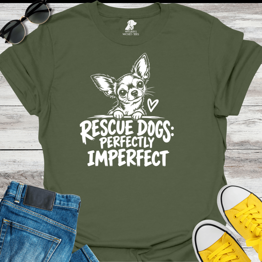 Rescue Dogs Perfectly Imperfect  T-Shirt