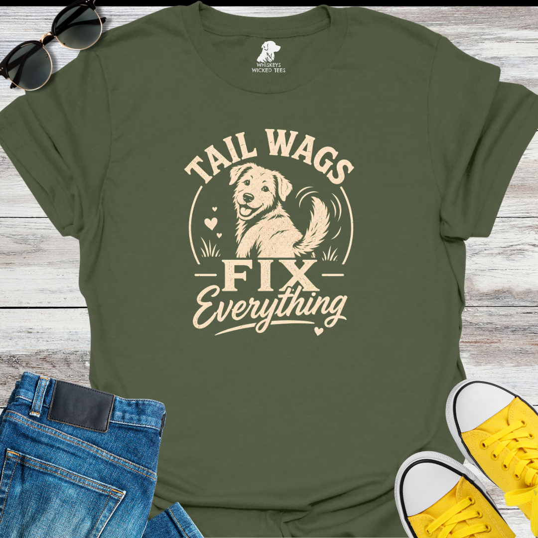 Tail Wags Fix Everything  T-shirt