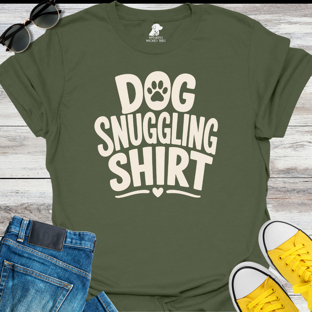 Dog Snuggling Shirt T-Shirt