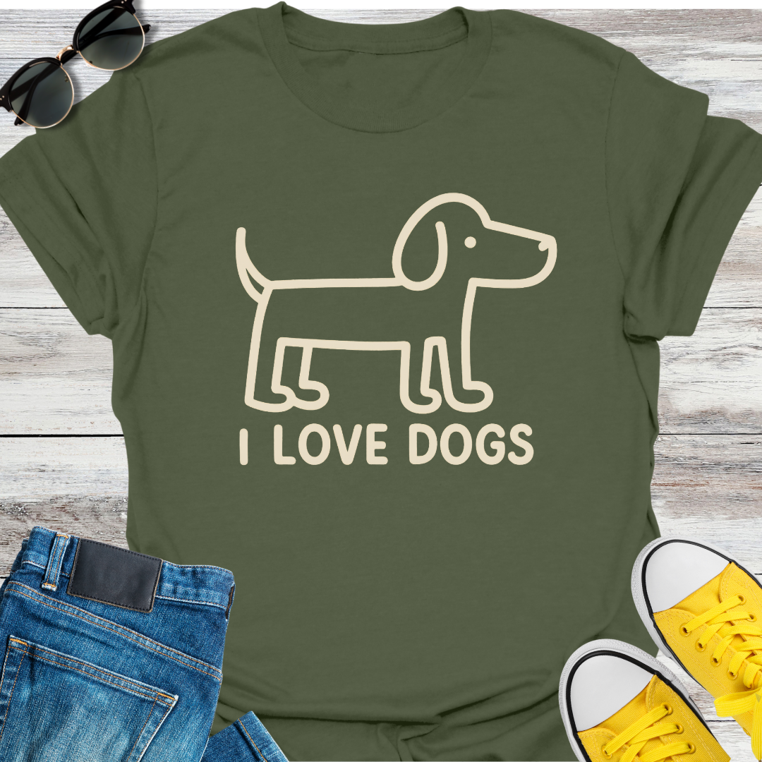 I Love Dogs T-Shirt