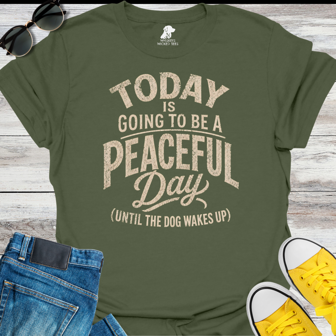 Today I Going To Be A Peaceful Day...  T-shirt
