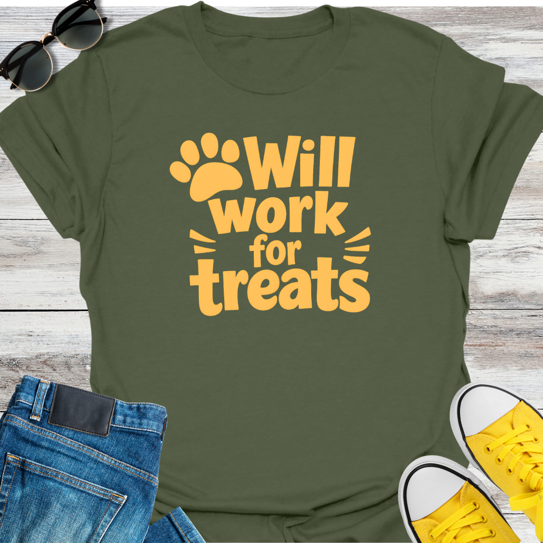 Will Work for Treats T-Shirt