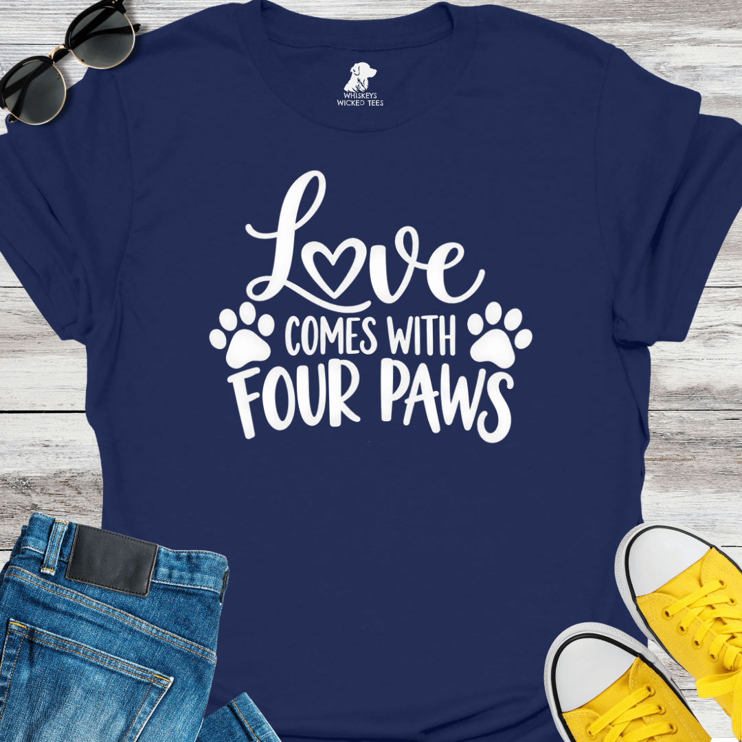 Love Comes With Four Paws  T-shirt