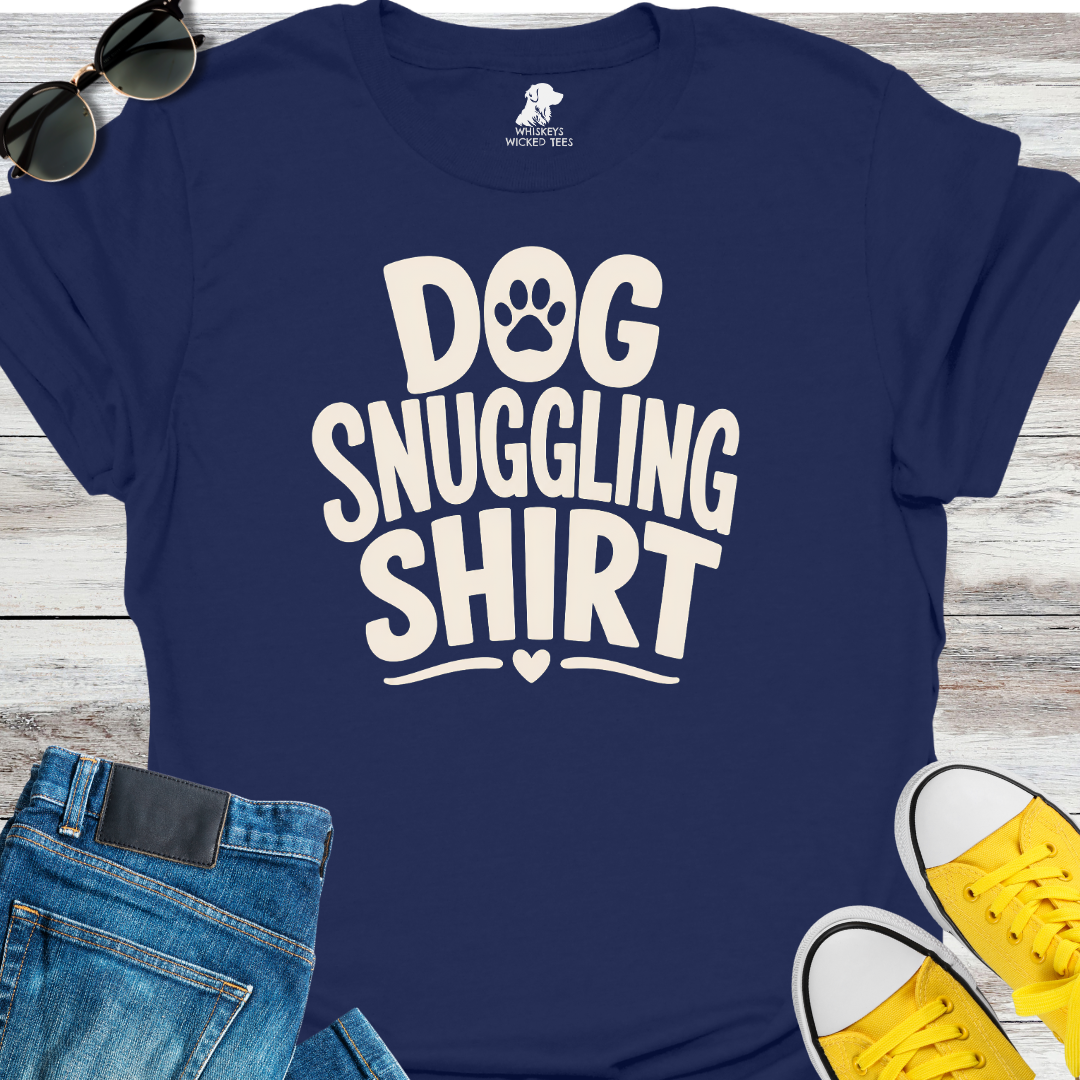 Dog Snuggling Shirt T-Shirt