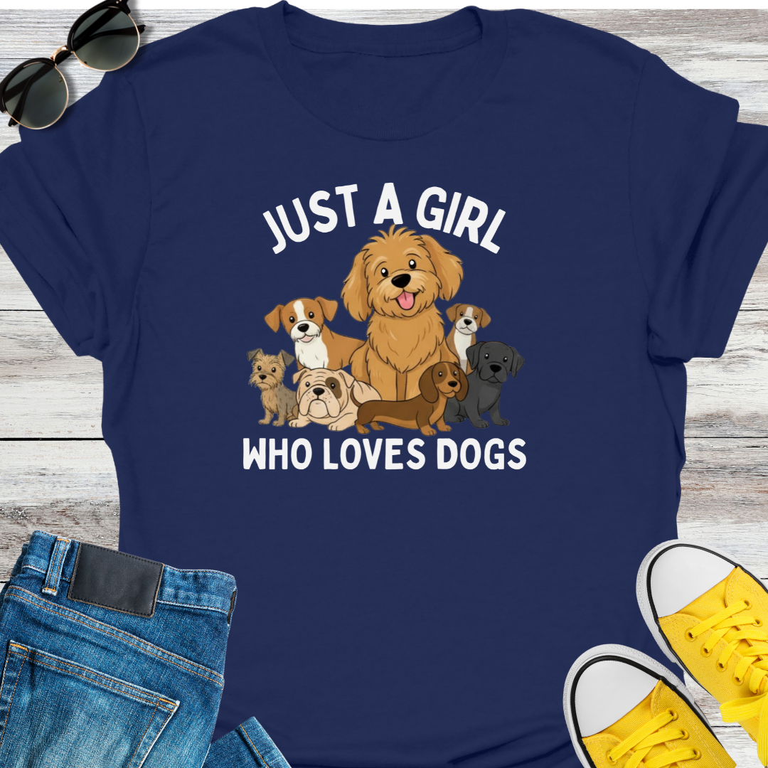Just a Girl Who Love Dogs T-Shirt