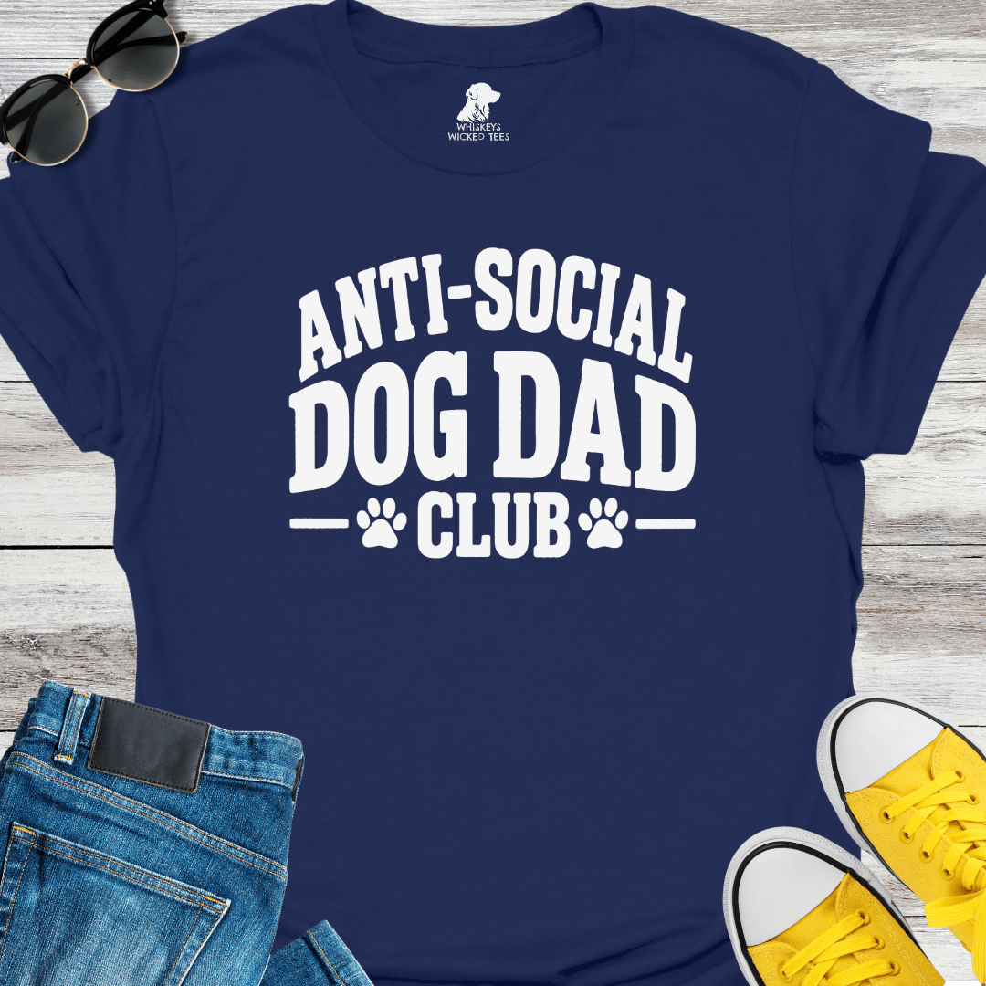 Anti-Social Dog Dad Club T-shirt