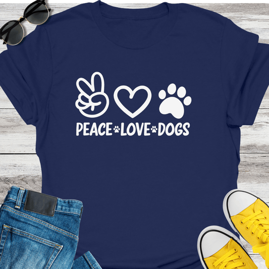 Peace  Love  Dogs T-Shirt
