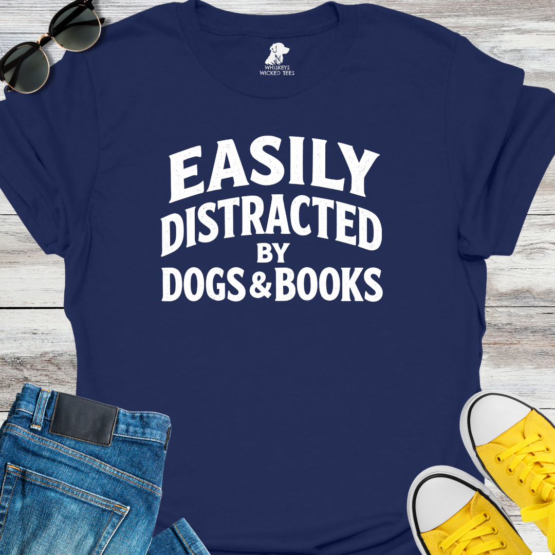 Easily Distracted By Dogs & Books