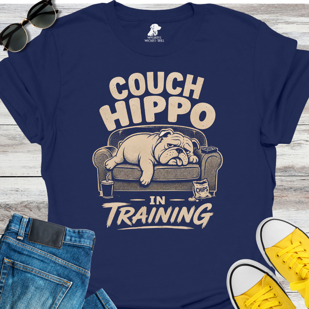 Couch Hippo In Training   T-shirt