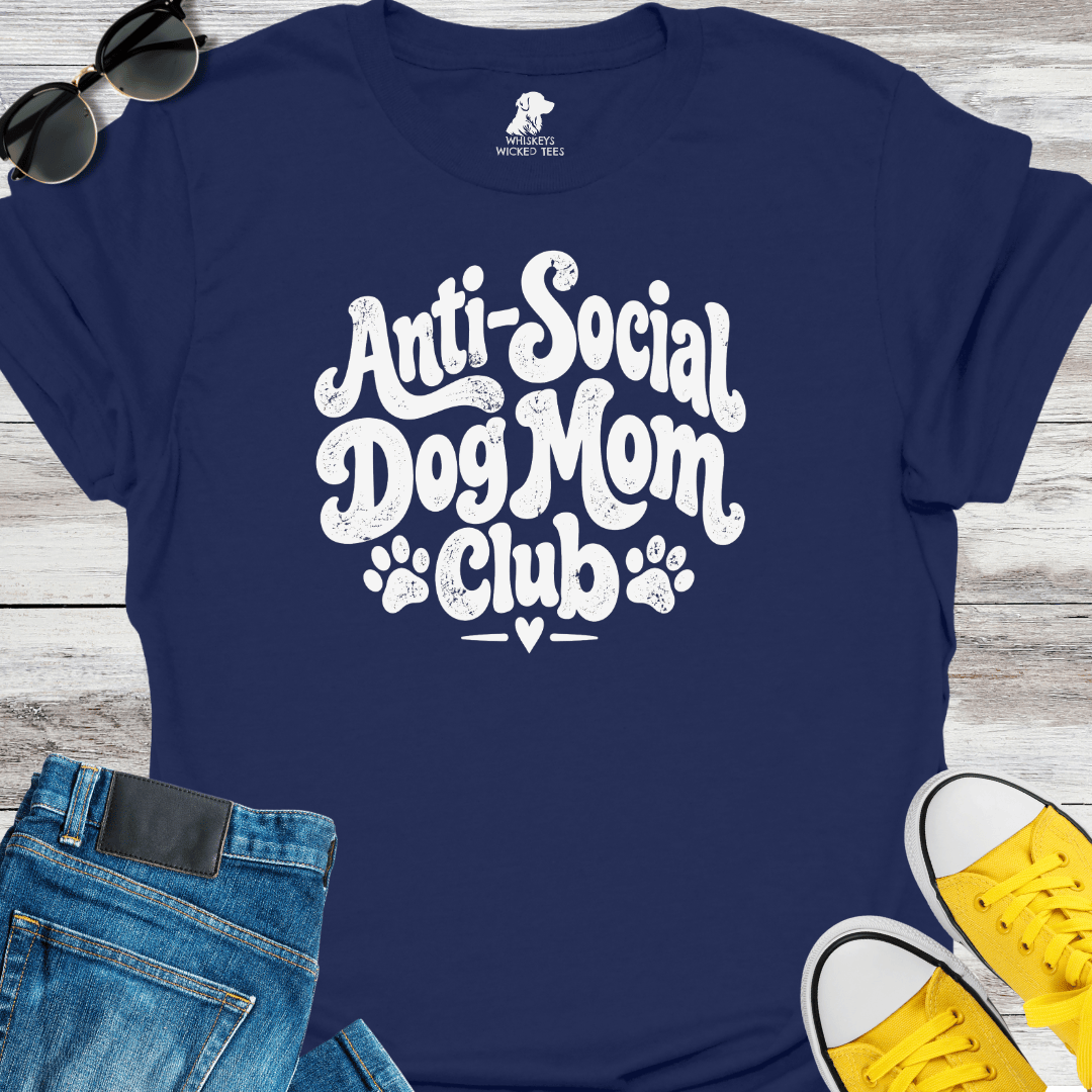 Anti-Social Dog Mom Club T-shirt