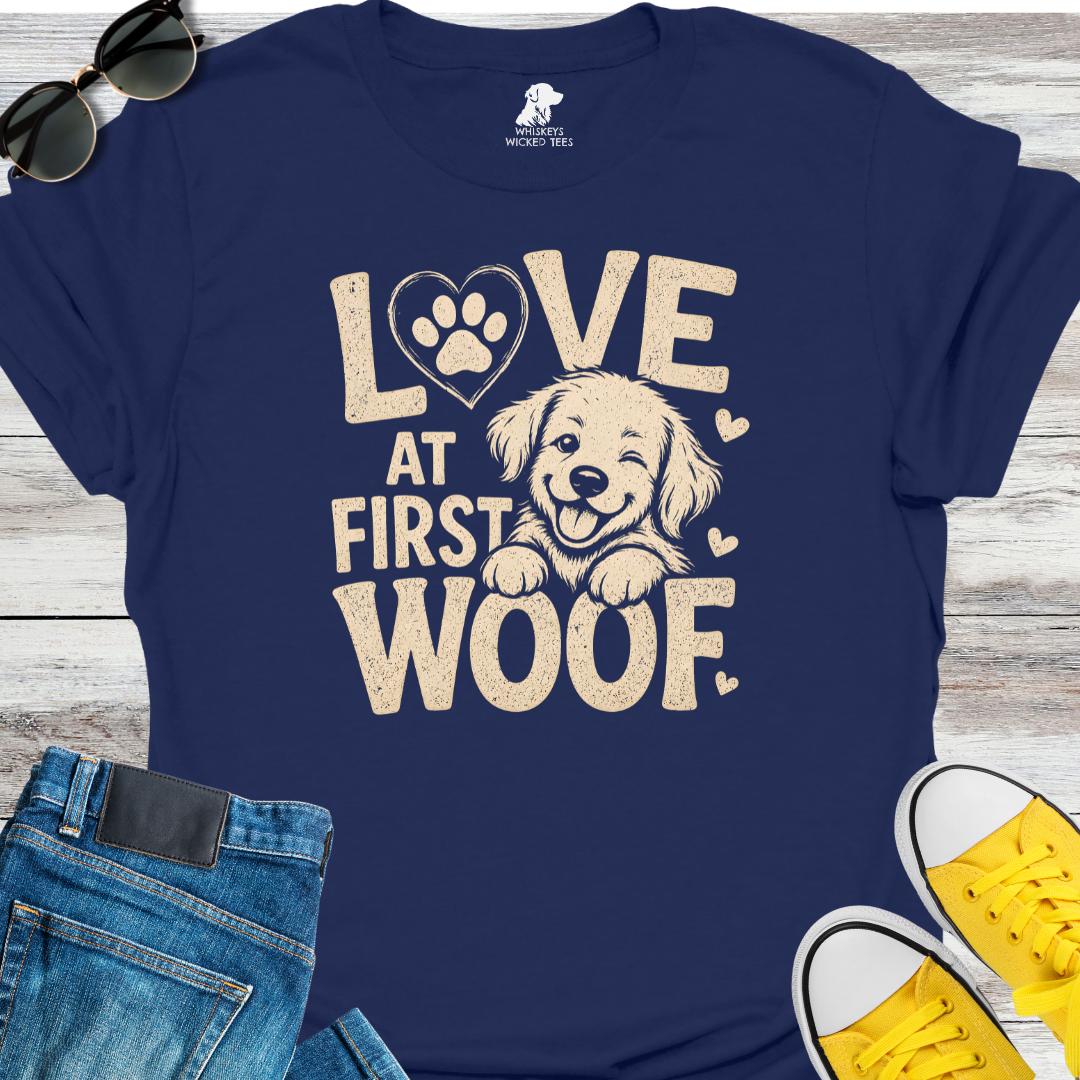 Love At First Woof  T-shirt