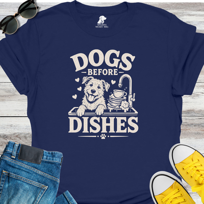 Dogs Before Dishes T-shirt