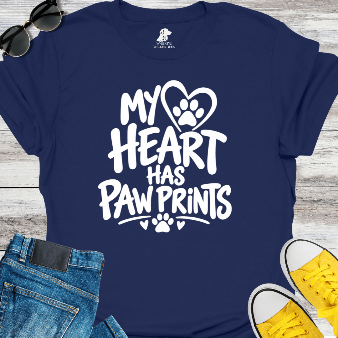 My Heart Has Paw Prints T-shirt
