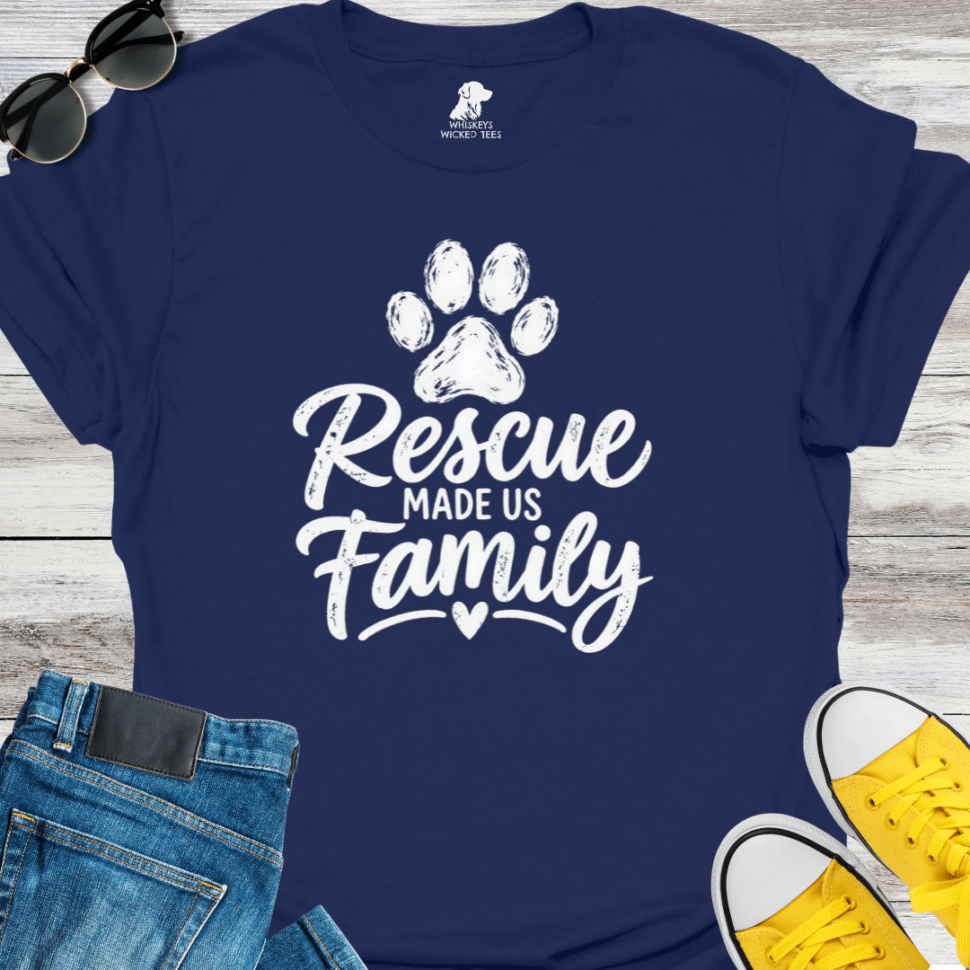 Rescue Made Us Family T-shirt