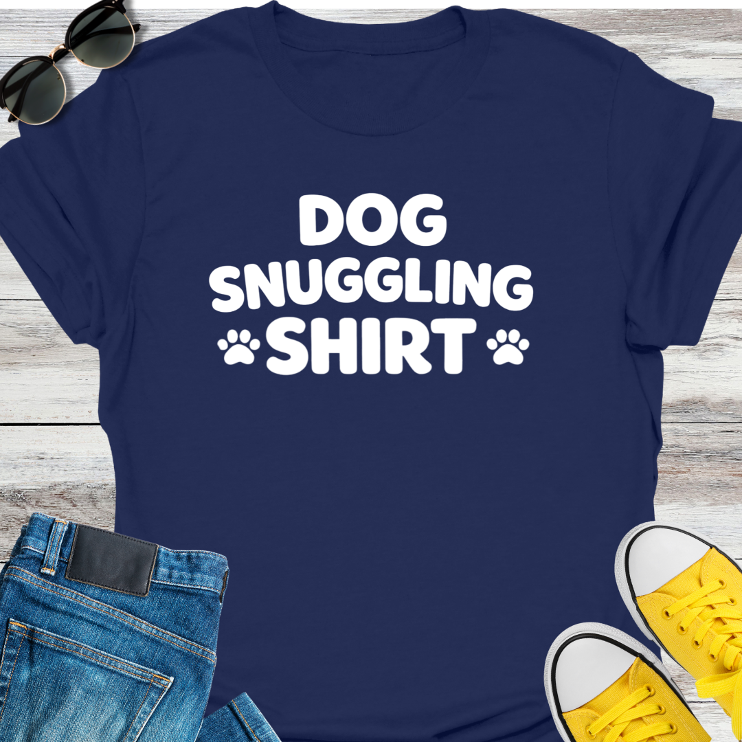 Dog Snuggling Shirt T-Shirt