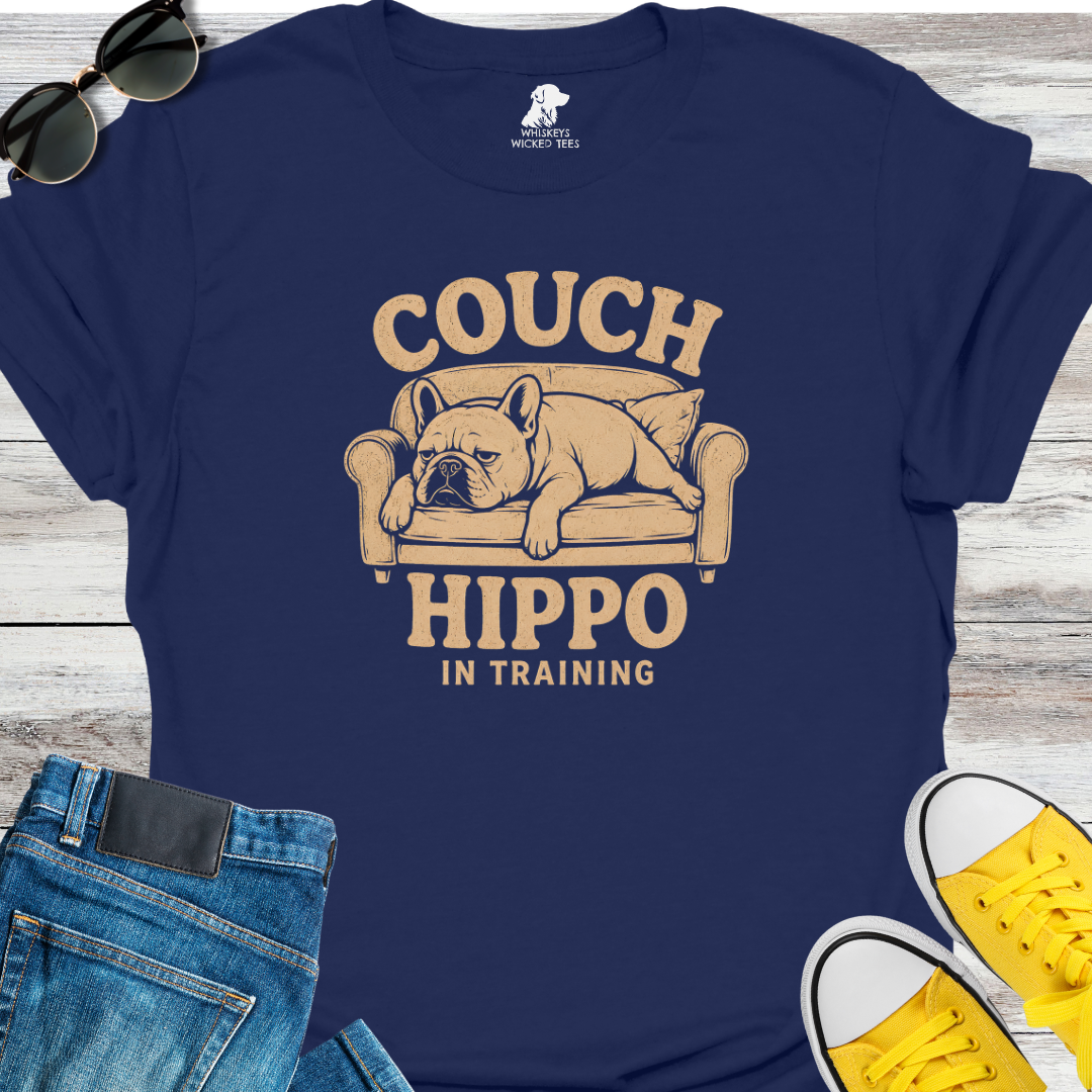 Couch Hippo In Training   T-shirt