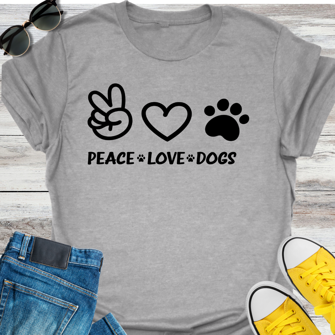 Peace  Love  Dogs T-Shirt
