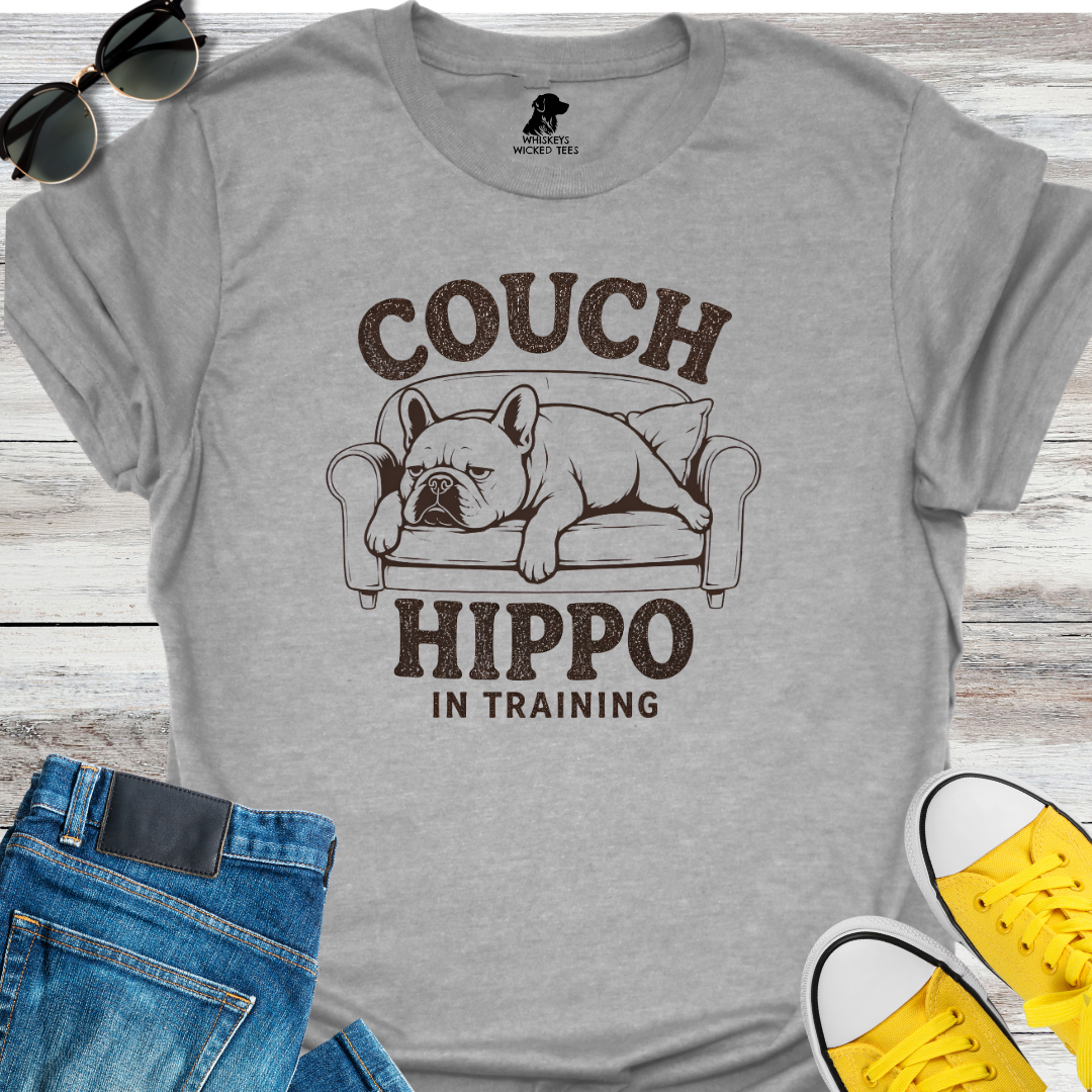 Couch Hippo In Training   T-shirt