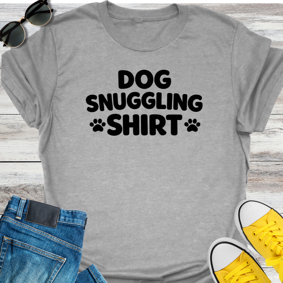 Dog Snuggling Shirt T-Shirt