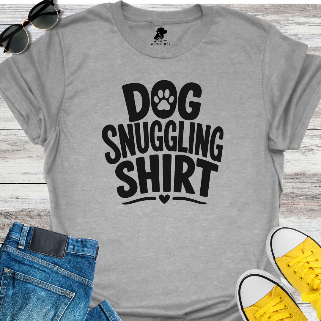 Dog Snuggling Shirt T-Shirt
