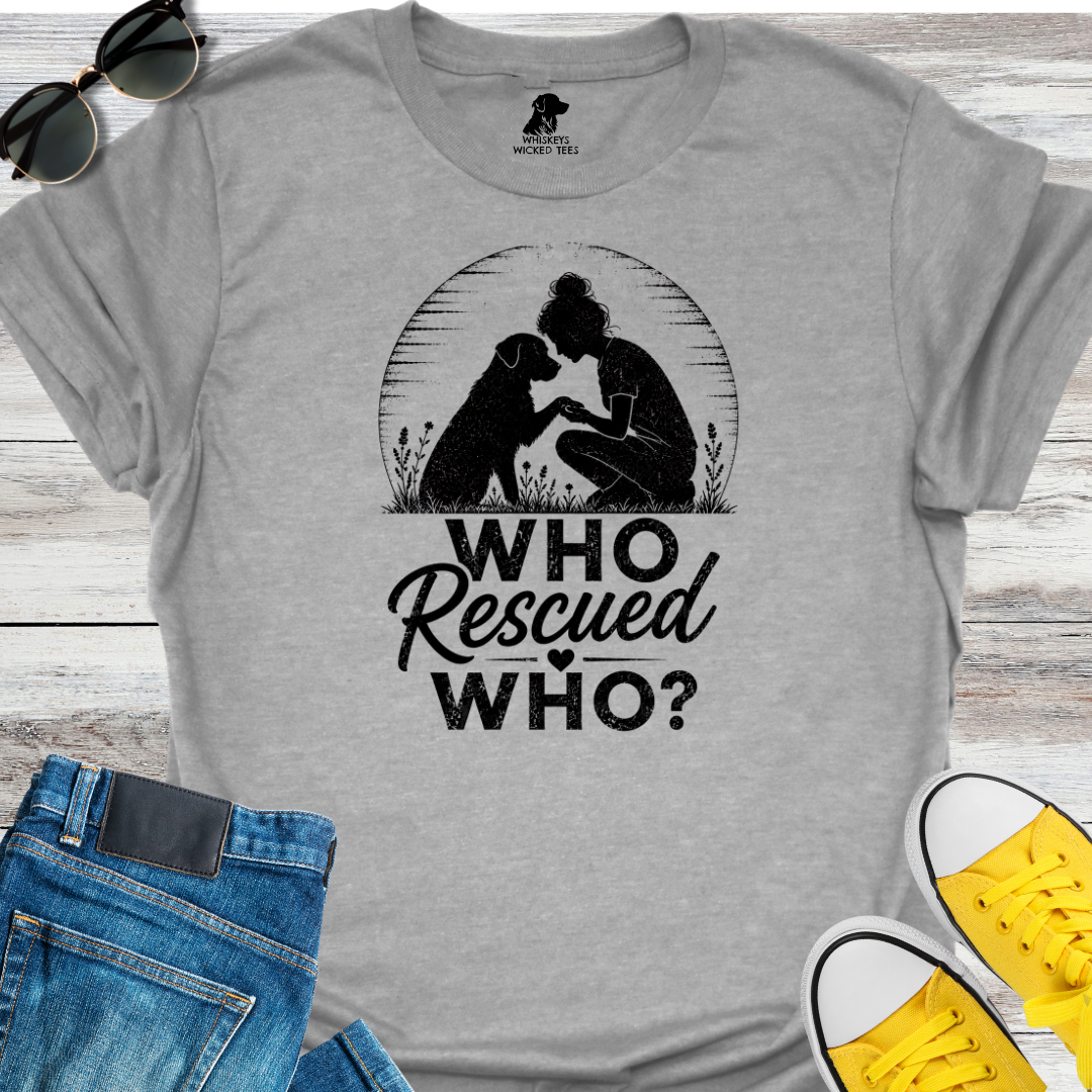 Who Rescued Who -Girl T-shirt