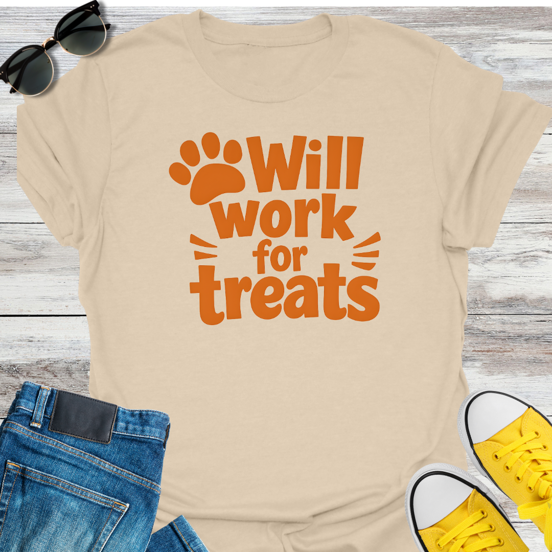 Will Work for Treats T-Shirt
