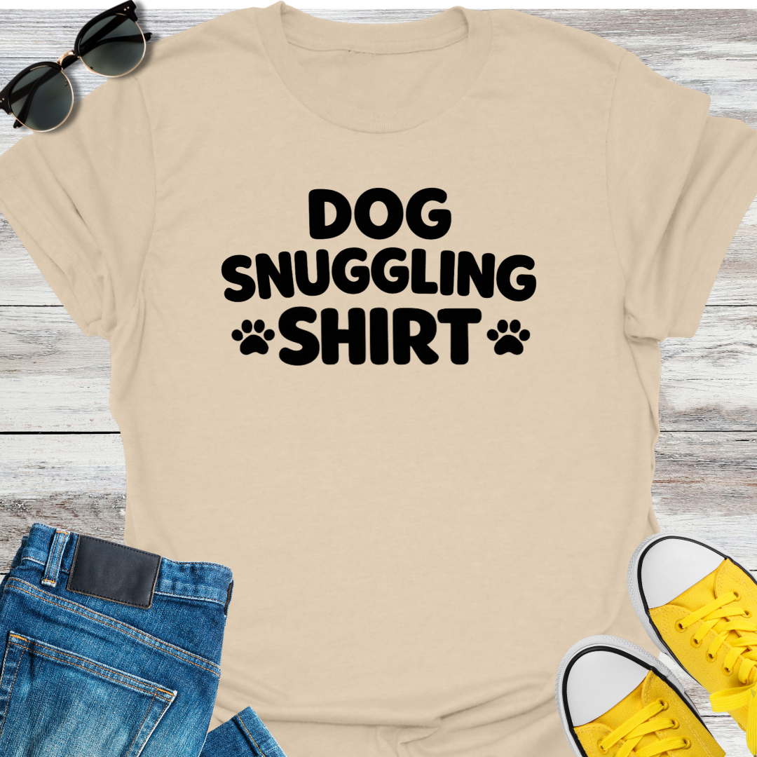 Dog Snuggling Shirt T-Shirt