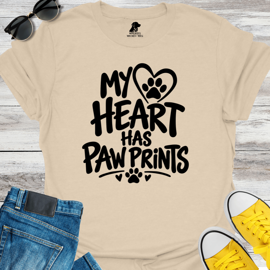 My Heart Has Paw Prints T-shirt