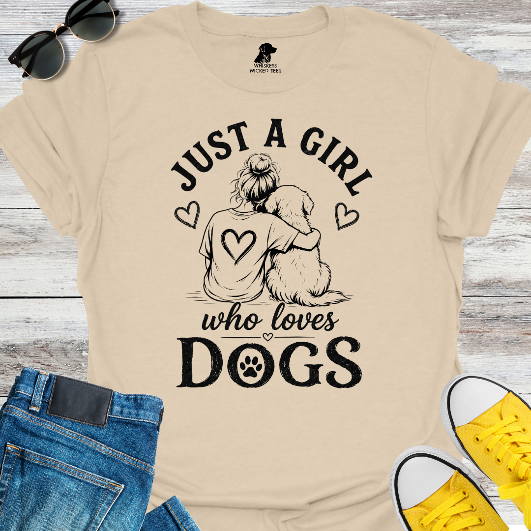 Just a Girl Who Love Dogs T-Shirt