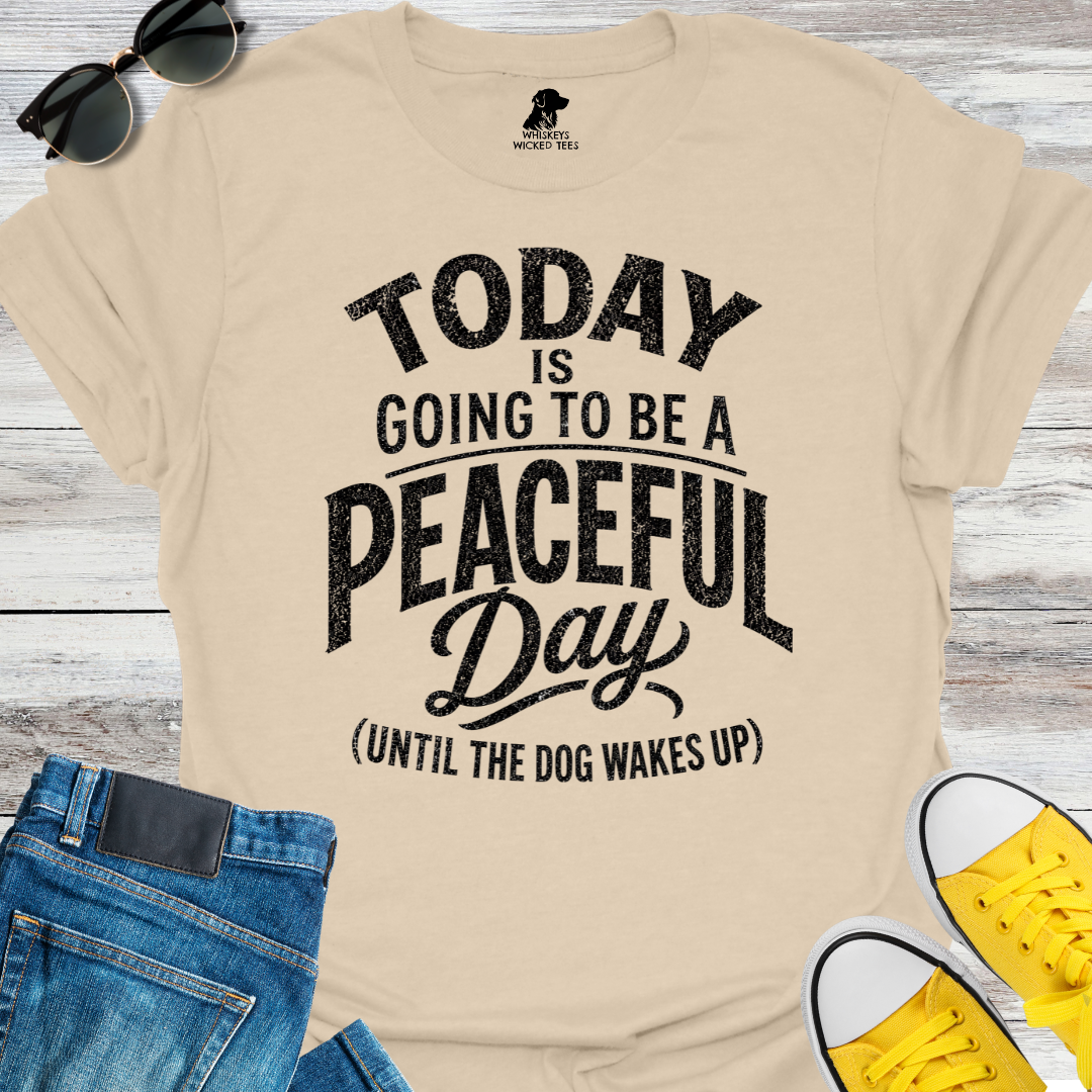 Today I Going To Be A Peaceful Day...  T-shirt
